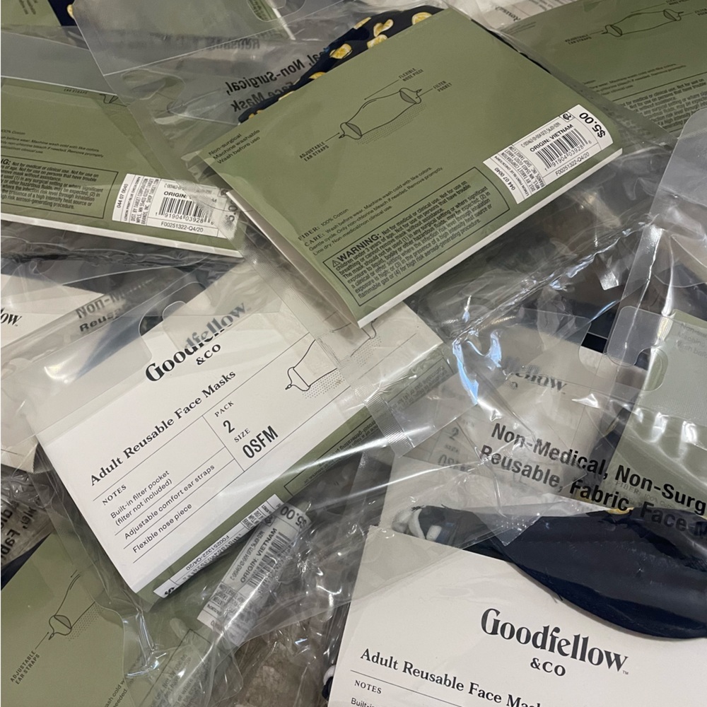 5pks of Adjustable Reusable‎ Face Masks